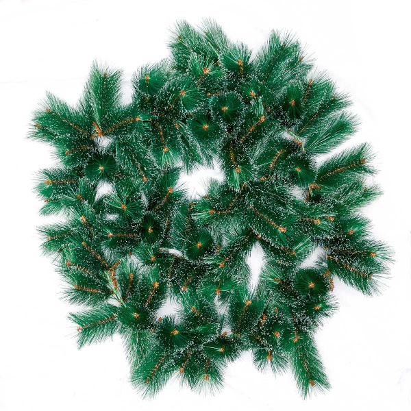 Елочная гирлянда HJ270 120веток (270см) пушистая с серебром х12