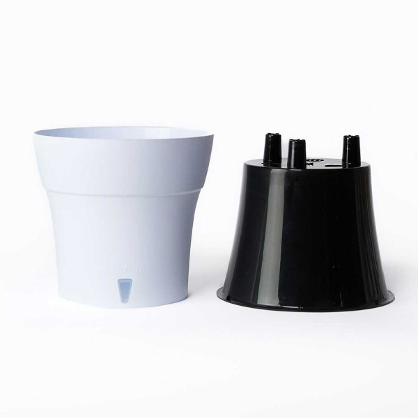 Горшок ДАЛИ СОФТ 3,5 л Бело-Черный х8 