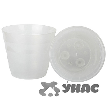 Горшок "Лаура" 2,3 л прозрачный ЛР17-00 Ливингрин 