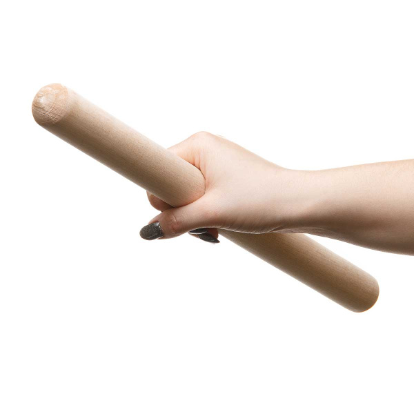 Скалка деревянная длина 40 см диаметр 32 мм