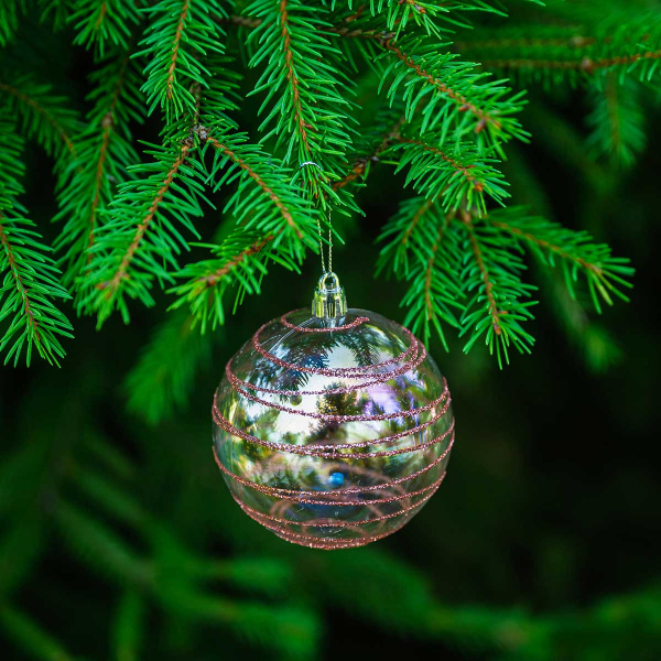 Набор елочных украшений  JT25-A2105 6 шт 8 см Шары
