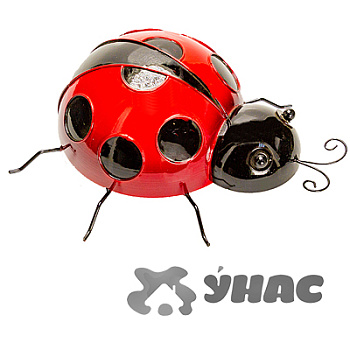 Фигурка садовая метал Жук 40*20см (можно прикрепить на стену) HY308(12)