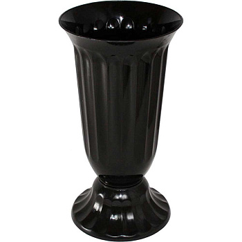 Вазон Флавия 2л черный Эльфпласт 283 х20 