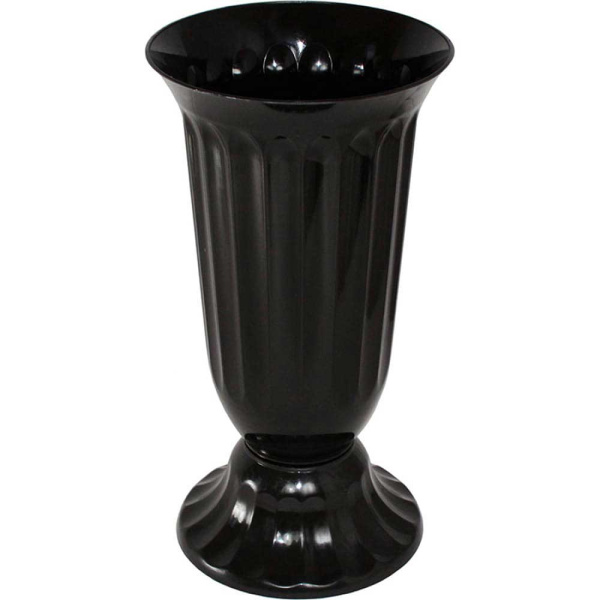Вазон Флавия 2л черный Эльфпласт 283 х20 