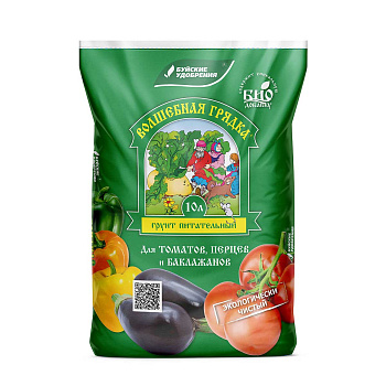 Грунт Волшебная грядка "Томат,перец,баклажан" 10л  БХЗ (4/168) 