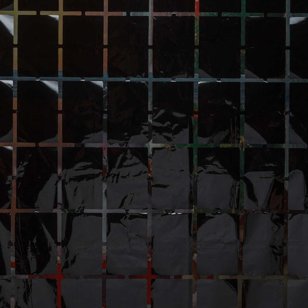 Занавес 9222-22 из фольги "Прямоугольник" черный 1*1,8м (600)