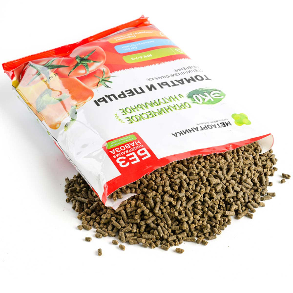 Удобрение органическое ТОМАТЫ и ПЕРЦЫ МетаОрганика 1кг 