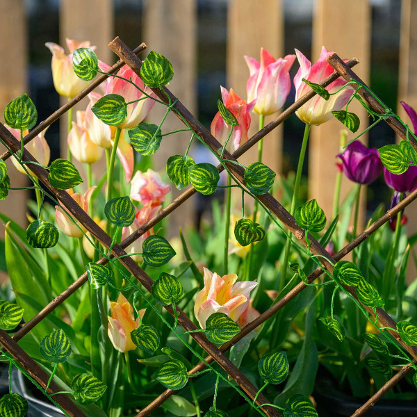 Раздвижная изгородь NA2653 маленький лист 120*250 см (30)