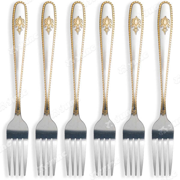 Вилка столовая NA1777-2 Вензель 6 шт. (100)
