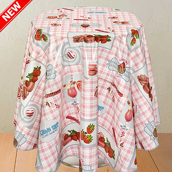 Клеенка 140*20 ДЕКОРАМА 240А Клубничный ТУРЦИЯ