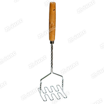 Картофелемялка с деревянной ручкой h38 см NA240