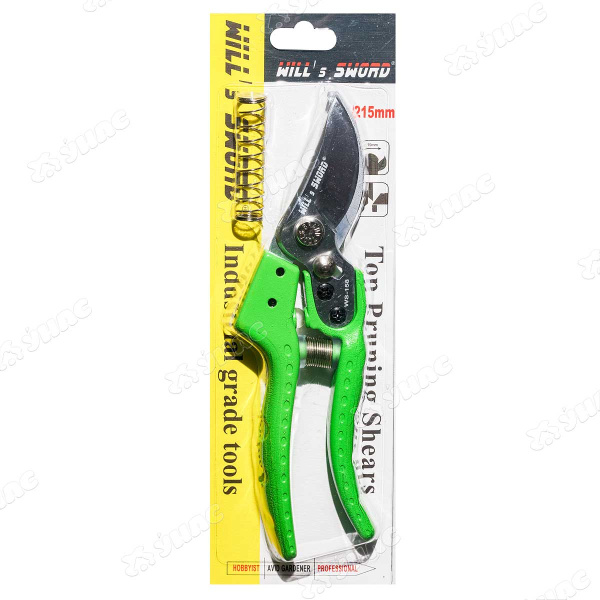 Секатор (HD158-2) 20 см зеленые ручки
