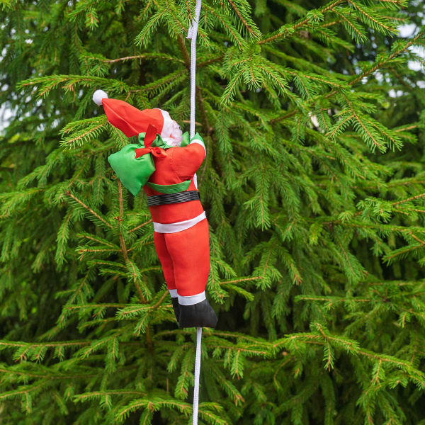 Игрушка-украшение СК-32 Дед мороз 30см на веревке (можно использовать как уличное украшение) (100)