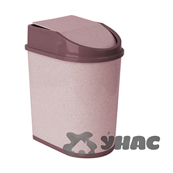 Контейнер для мусора 5 л М2480 бежевый мраморный