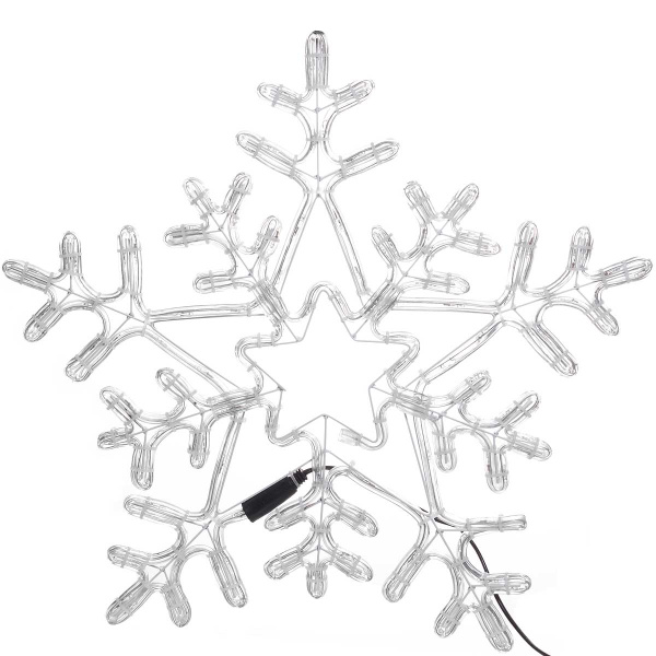 Гирлянда-панно дюралайт СНЕЖИНКА  /D-52см/