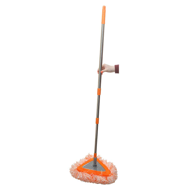 Швабра NA2597  треуголья насадка микрофибра телескопическая ручка