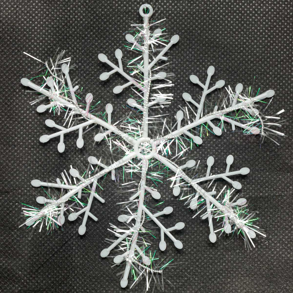 Подвеска Т170 Снежинка2шт 12см пластик (Цена за 10шт)