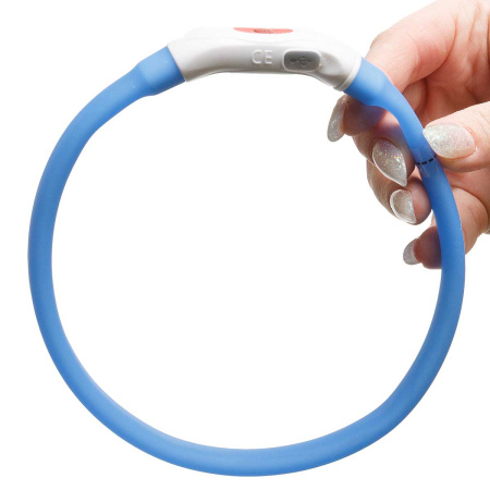 Ошейник 40*1,5см свет-я 3реж. микс USB NA2614 (144