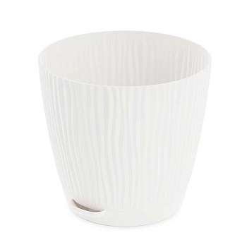 Горшок ФЛИС прикорневой полив 2 л белый БШ8441 х20 