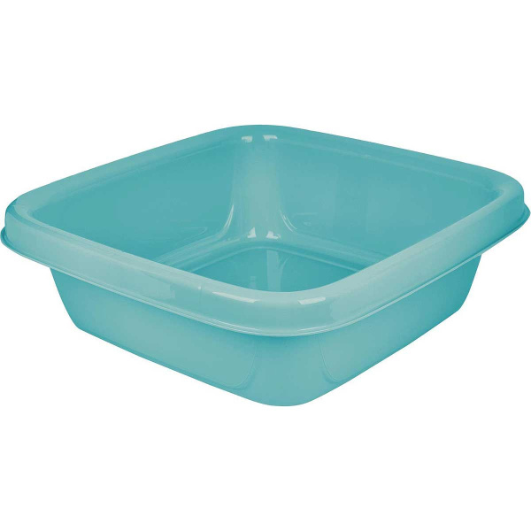 Таз квадратный Степ 10 л небесный