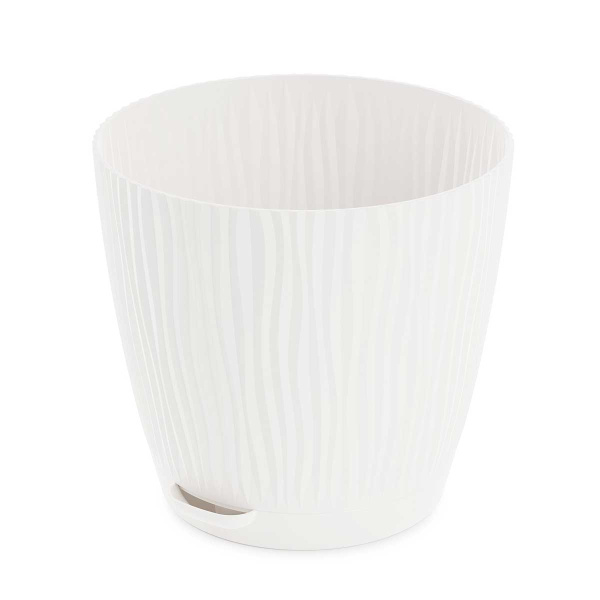 Горшок ФЛИС прикорневой полив 2 л белый БШ8441 х20 