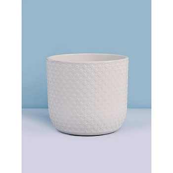 Кашпо"Клевер" 3,2л со вст Льняной Авеню Пласт х6 