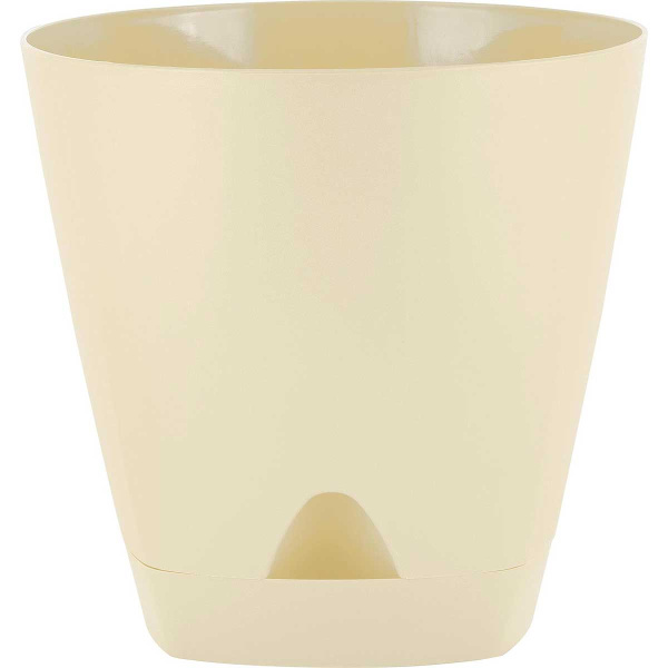 Горшок с прикорн полив АМСТЕРДАМ 2,5л сливочн х12 