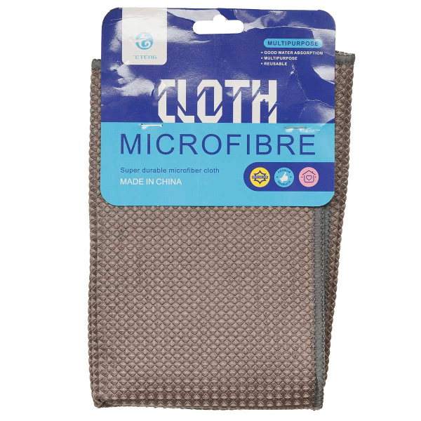 Салфетка-микрофибра  NA2491 40*40см для стекла  51гр.  (600)