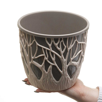 Кашпо Форест 3,5л Пудра/Мокачино КШ-2096 х16 