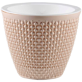 Кашпо Ротанг  3л Пудровый КШ-7957 ВМС(12) 