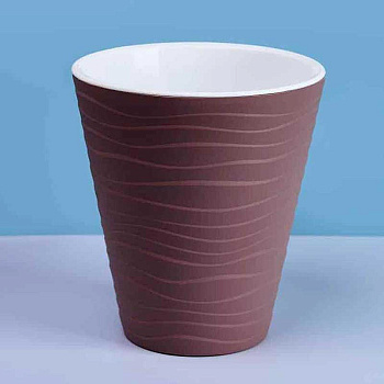 Кашпо "Валенсия" со вст 5,2 л Мокко Пласт Авеню х12 