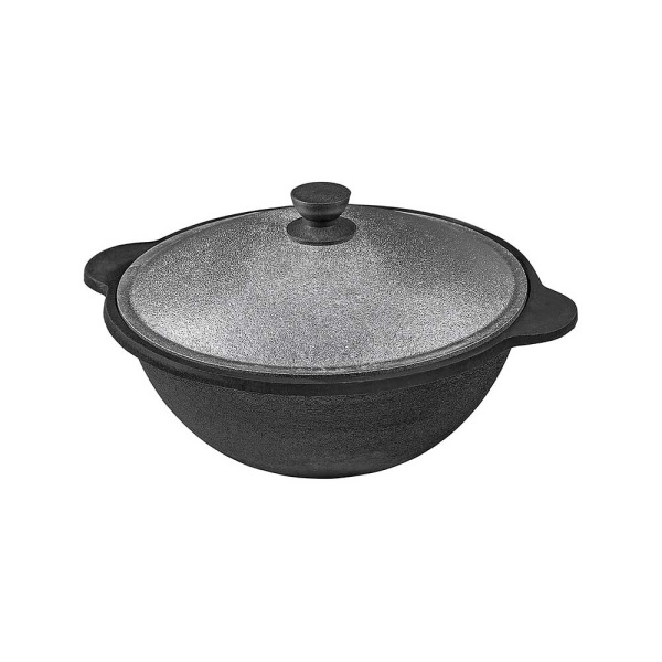 Казан чугун 4л Добрыня DO-6402 алюм.крышка