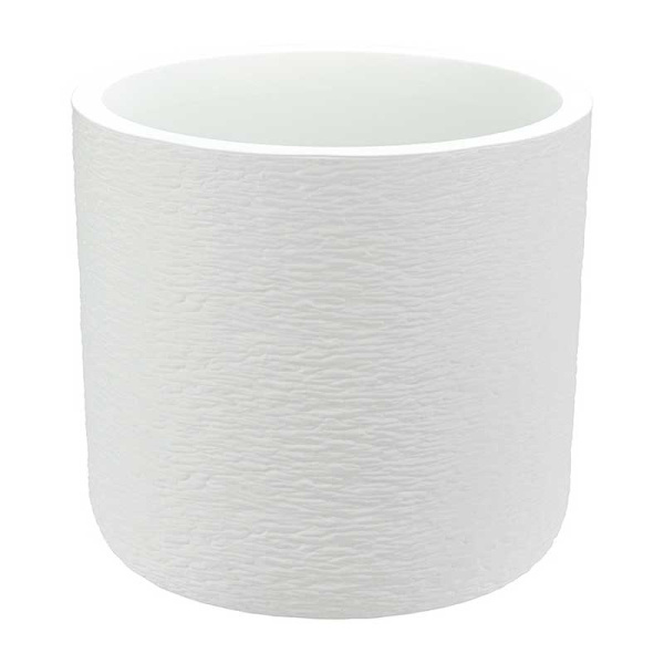 Кашпо СЛАНЕЦ  D280мм 9,5л с встав Бел М3200 