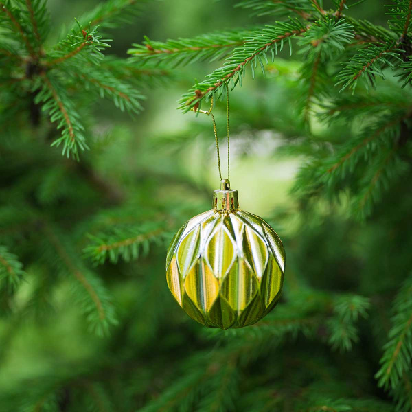 Набор елочных украшений 6ADZCKE9-J5-2 6 см9 шт Шары Золото