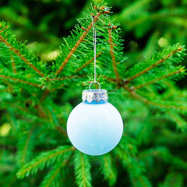 Набор елочных украшений DZ612085JY10 6 см12 шт Шары БАРХАТ