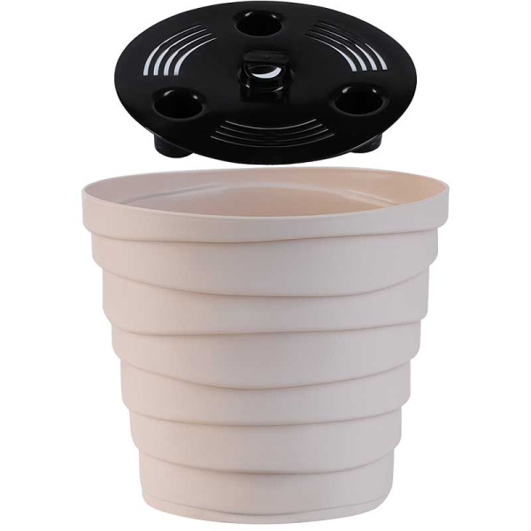 Кашпо БАРХАН 0,9л Кремовый КШ-4315 х30 