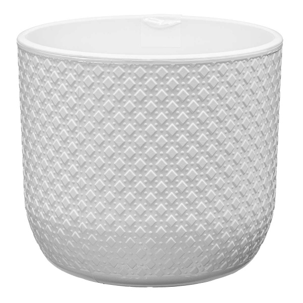 Кашпо "Клевер" 4,5л Белый Авеню Пласт 