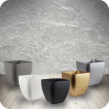 Горшок 1,9л серебро 102/15-5 х18 