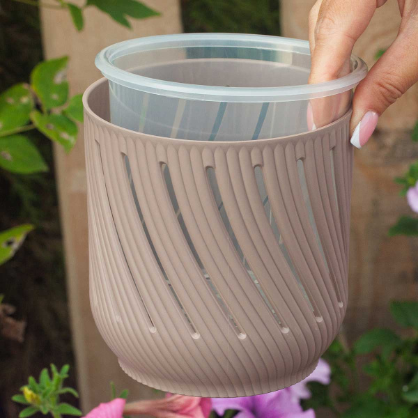 Кашпо Fleurs 1,3 л Фраппе КШ-3683 х18 