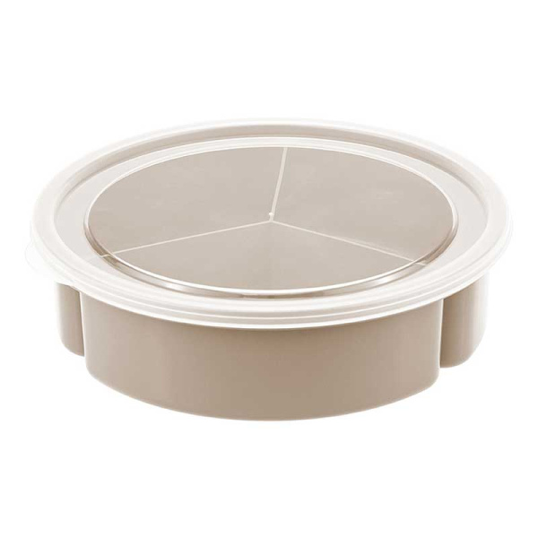 Менажница 3секц с крыш капучино М1124