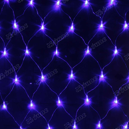 Гирлянда сетка LED LW-2-7 200 лампочек, прозрачный провод 2*2 м синий