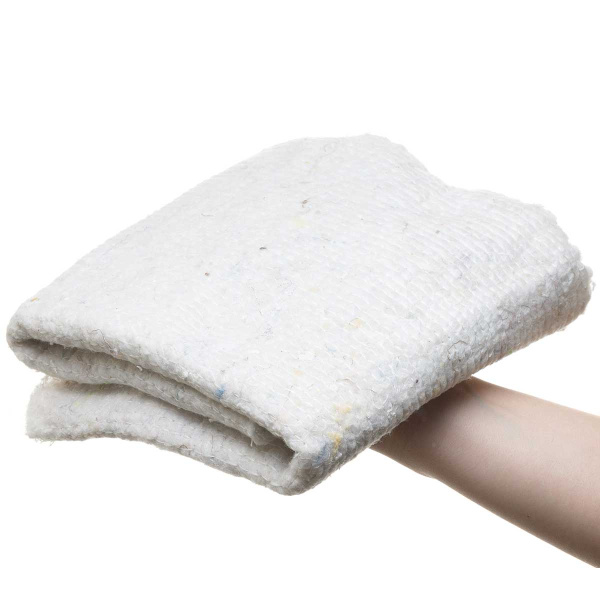 Тряпка для пола Х/Б Мистер Бульк 75*65 белая СХ 002 х30