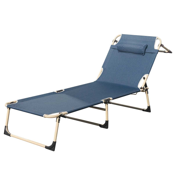 Раскладушка 8002-2 4 положения  подголовника  0,6х1,9м)