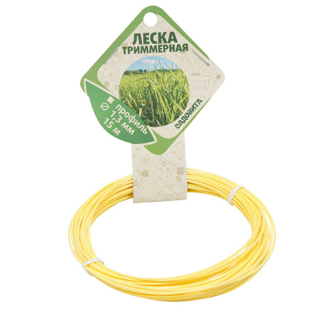 Леска триммерная "Квадрат" d1,3мм 15м САДОВИТАх100