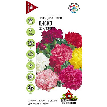 Гвоздика Шабо Диско Удачные семена Гавриш Ц 