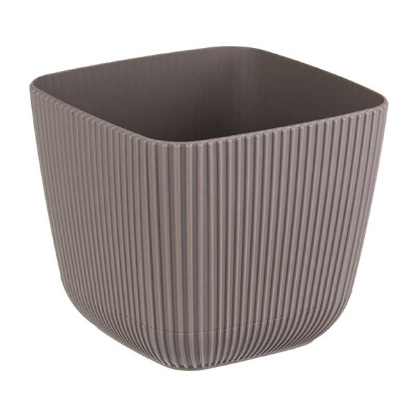 Кашпо ПИКАНТО 11х11см 0,65л фр серый М3208 х18 