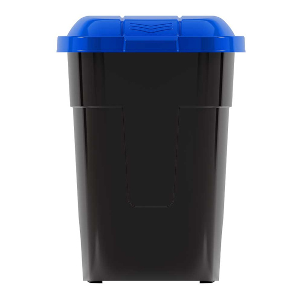 Контейнер для ТБО 65л на колесах ч-синий БШ4664