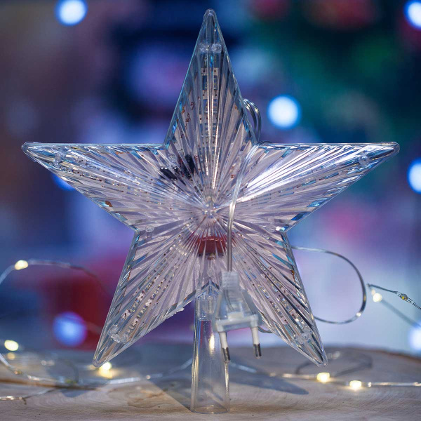 Гирлянда макушка LS-4-6 звезда 22 см цветная х60