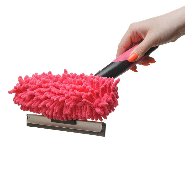 Окномойка 25 см микрофибра телескопическая поворотная ручка NA2600 (50)