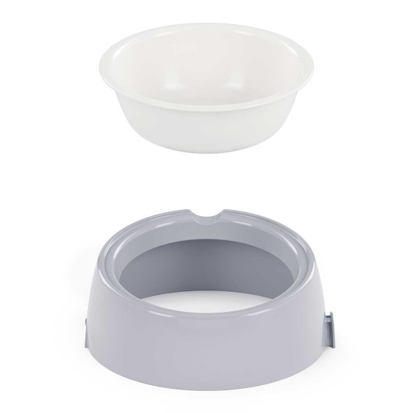 Лего-миска для животных 0,3л серый БШ8904 х14